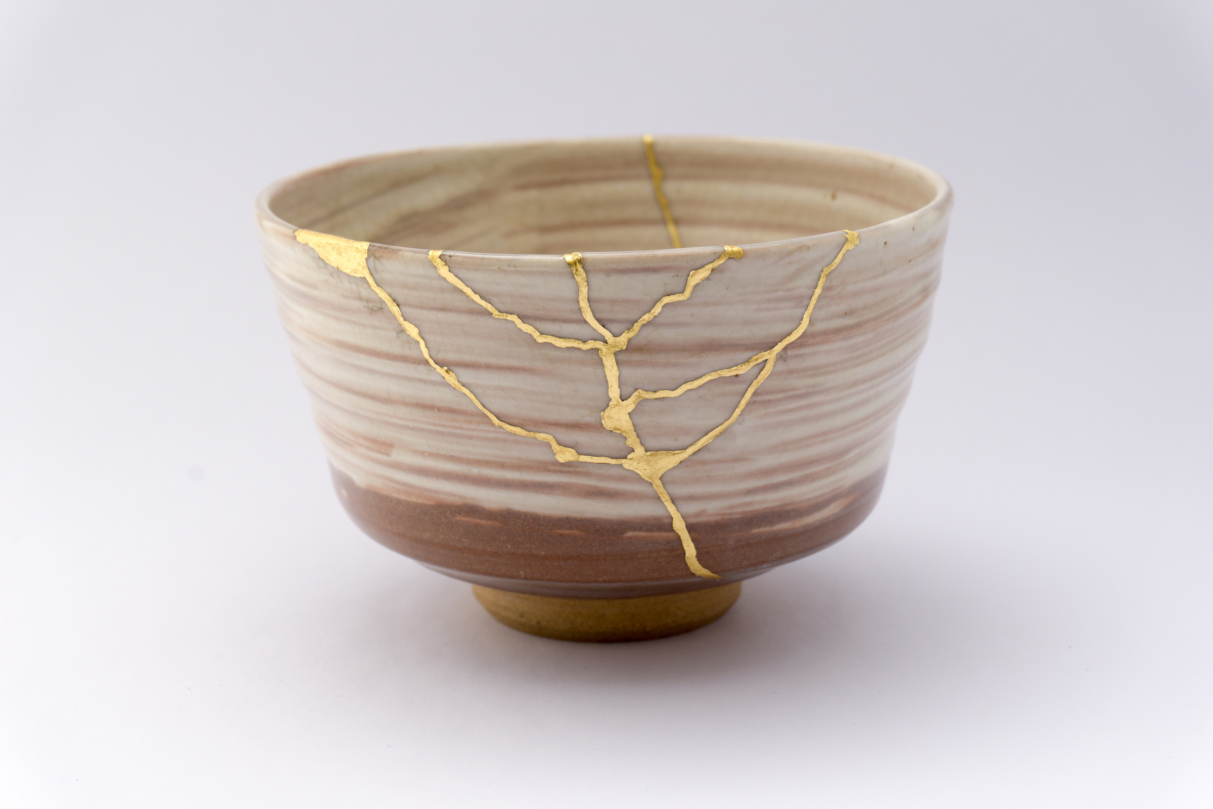 Kintsugi Japanese antique ceramic bowl